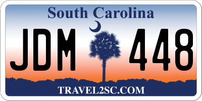 SC license plate JDM448