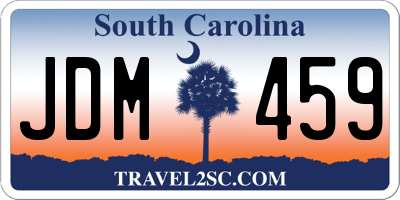 SC license plate JDM459