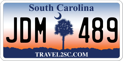 SC license plate JDM489