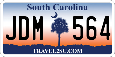 SC license plate JDM564