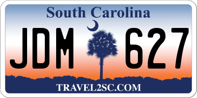 SC license plate JDM627