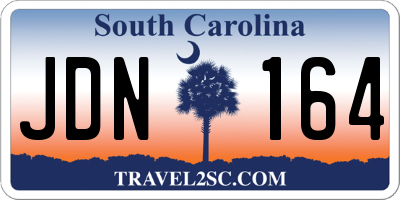 SC license plate JDN164