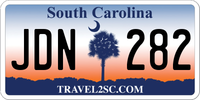 SC license plate JDN282