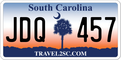 SC license plate JDQ457