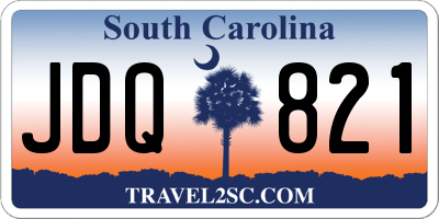 SC license plate JDQ821