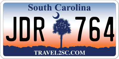 SC license plate JDR764