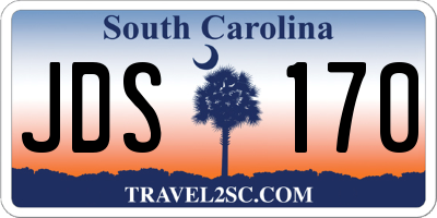 SC license plate JDS170