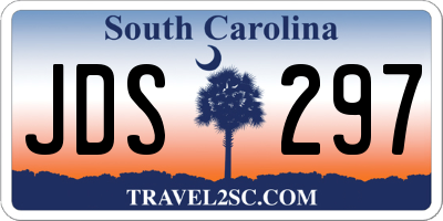 SC license plate JDS297