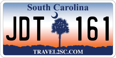 SC license plate JDT161