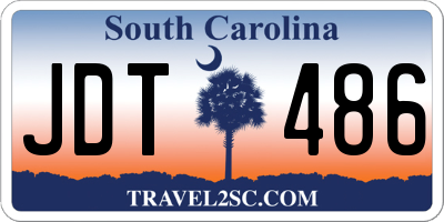SC license plate JDT486