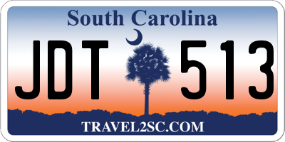 SC license plate JDT513