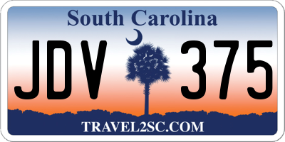 SC license plate JDV375