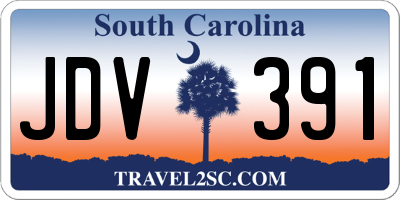 SC license plate JDV391