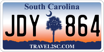 SC license plate JDY864