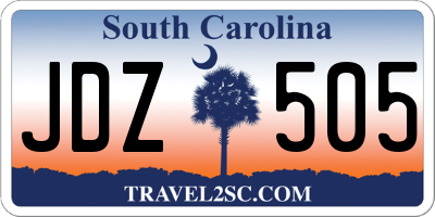 SC license plate JDZ505