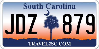 SC license plate JDZ879