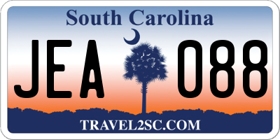 SC license plate JEA088