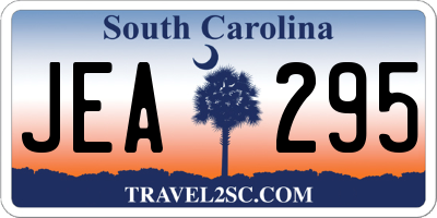 SC license plate JEA295