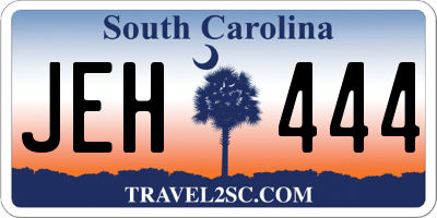SC license plate JEH444
