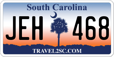 SC license plate JEH468