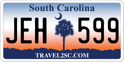 SC license plate JEH599