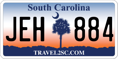 SC license plate JEH884