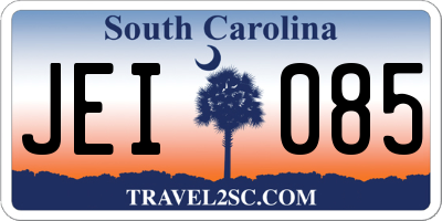 SC license plate JEI085