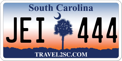 SC license plate JEI444