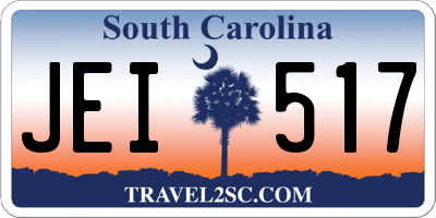 SC license plate JEI517