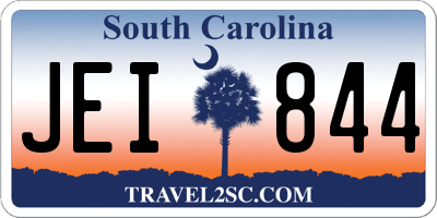 SC license plate JEI844
