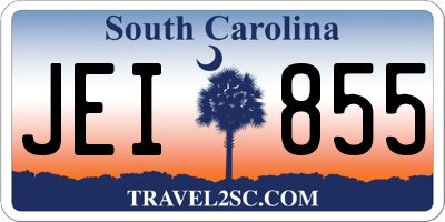 SC license plate JEI855