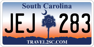 SC license plate JEJ283