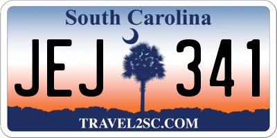 SC license plate JEJ341