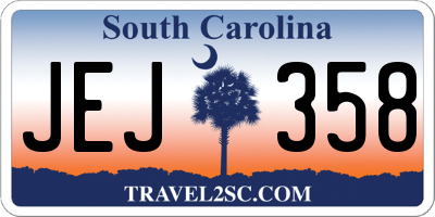 SC license plate JEJ358