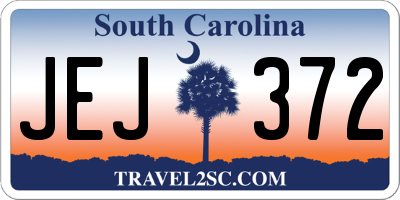 SC license plate JEJ372