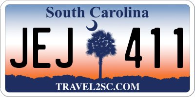 SC license plate JEJ411