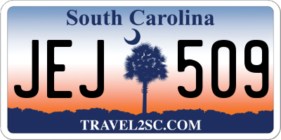 SC license plate JEJ509