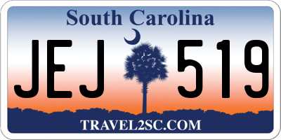 SC license plate JEJ519