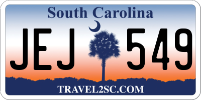 SC license plate JEJ549