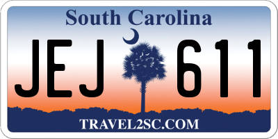 SC license plate JEJ611