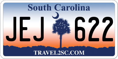 SC license plate JEJ622
