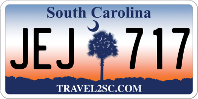 SC license plate JEJ717