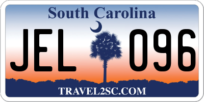 SC license plate JEL096