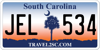 SC license plate JEL534
