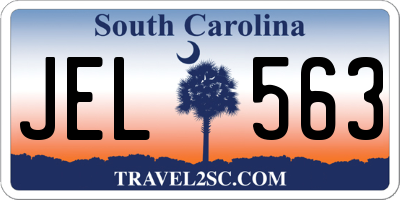 SC license plate JEL563