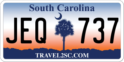 SC license plate JEQ737