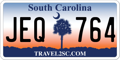 SC license plate JEQ764