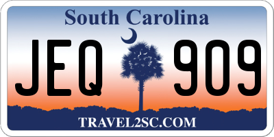 SC license plate JEQ909