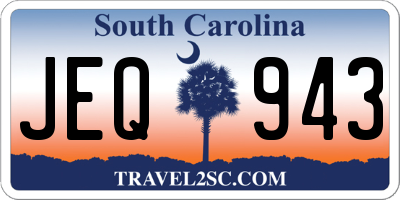 SC license plate JEQ943