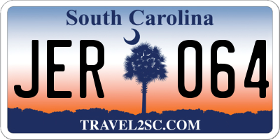 SC license plate JER064